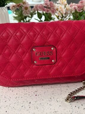 Guess Handbag with Gold Chain